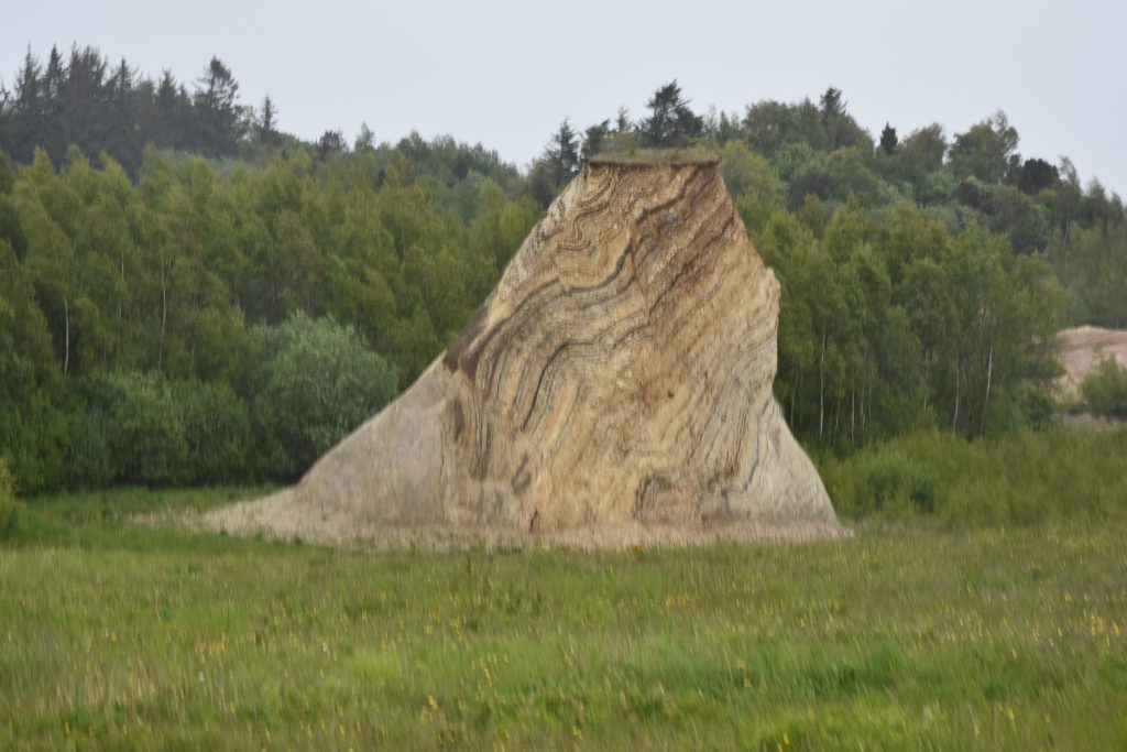 Bispehuen Rock on the Island of Fur in Denmark