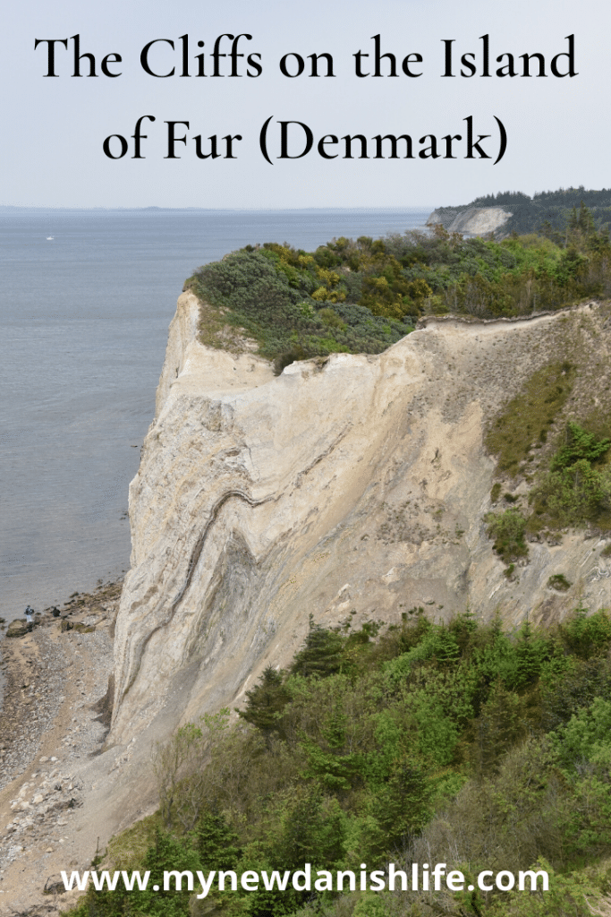 The Cliffs on the Island of Fur in Denmark (Pinterest Pin)