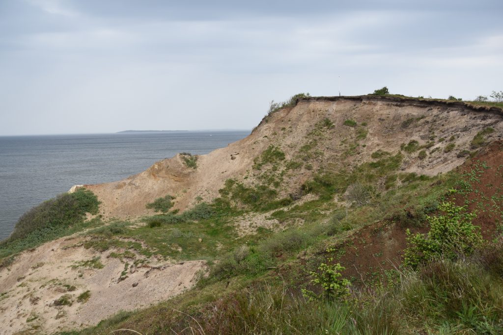 Knudeklinterne Cliffs on the Island of Fur in Denmark