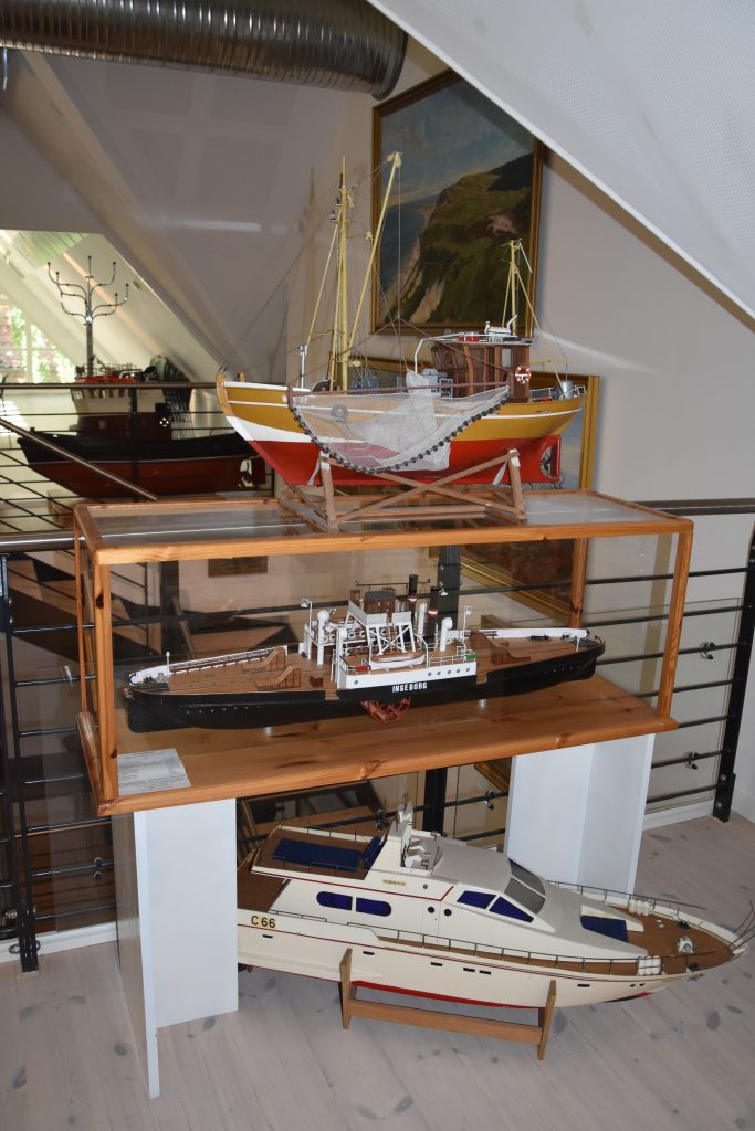 Model ships at the Struer Museum in Denmark