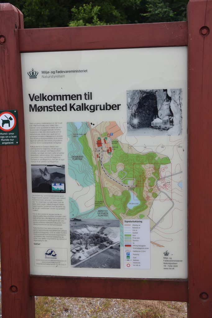Sign for the Natural Region of Mønsted Kalkgruber (My New Danish Life)