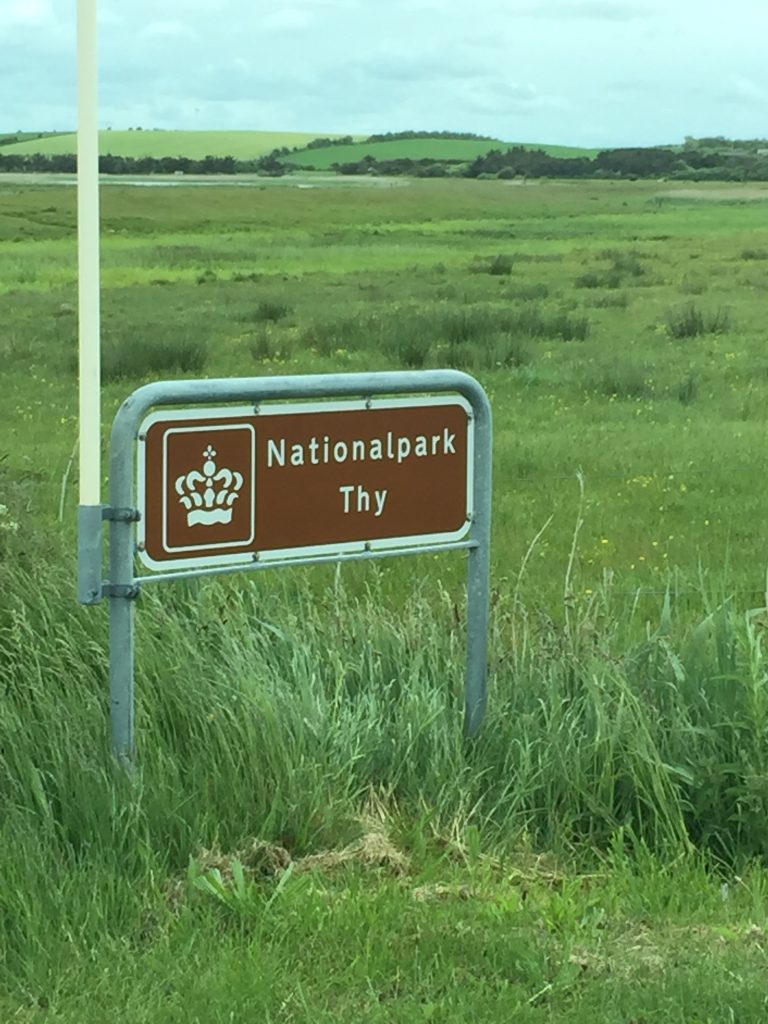 Entrance to the National Park Thy in Northwestern Denmark