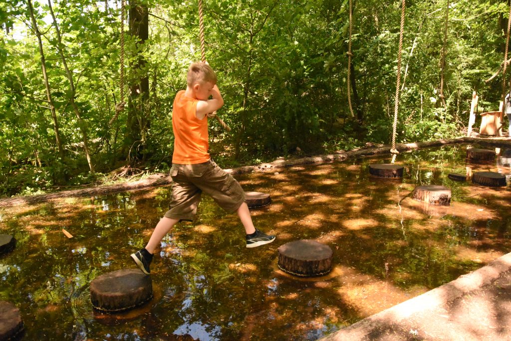 Vandedderkoppen Water Obstacle Course at WOW PARK in Billund