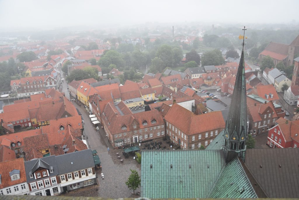 View from the top of the Ribe Cathedral (Domkirke) Tower (My New Danish Life)