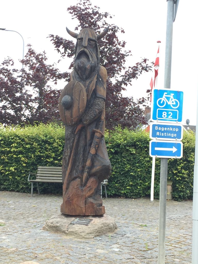 Wooden Statue of King Humble on Langeland in Denmark (My New Danish Life)