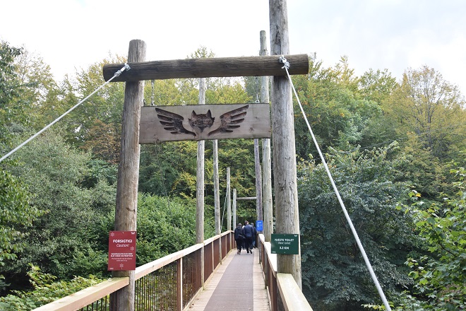 Entrance to the Forest Tower at Camp Adventure in Denmark