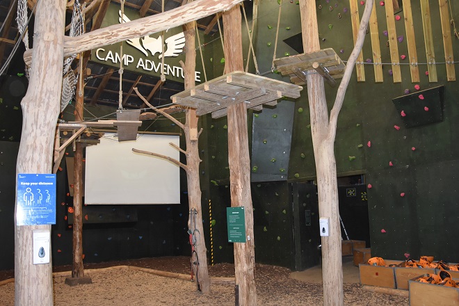 Climbing Hall (Klatrehal) at Camp Adventure in Denmark