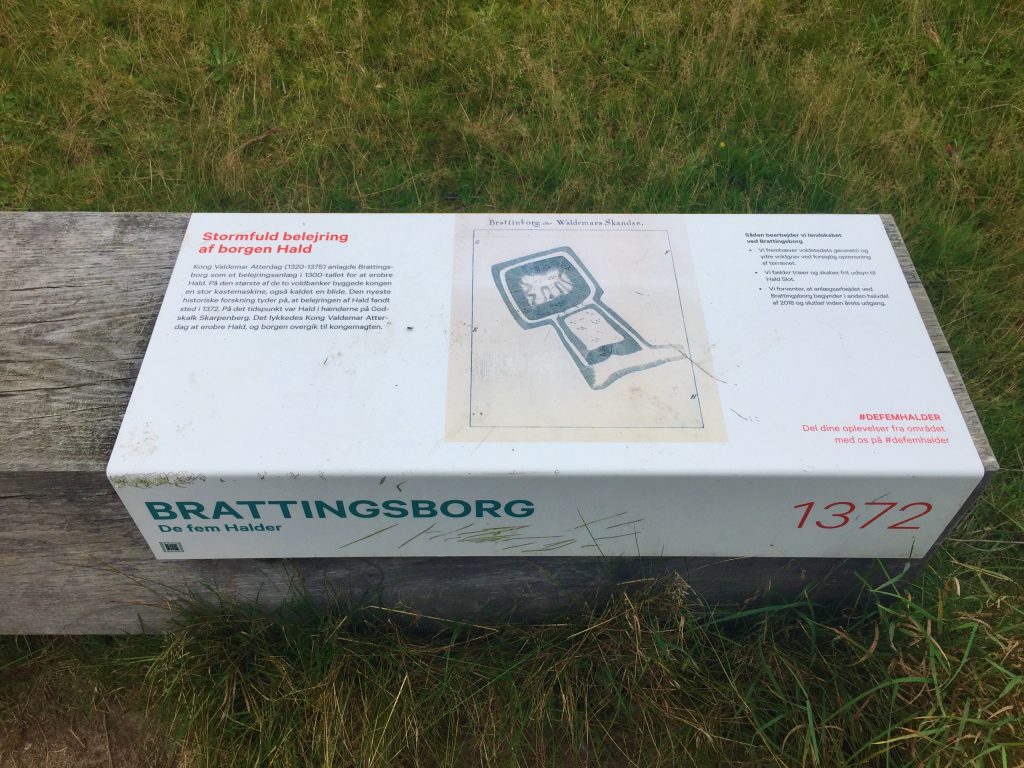 Bench at Hald Sø for Brattingborg Hald near Viborg, Denmark