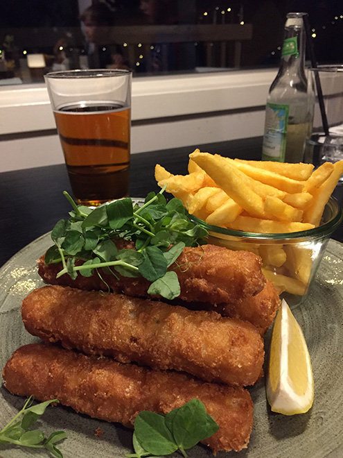 Fish and Chips at the Brasserie Restaurant at the Landal GreenParks DK (My New Danish Life)