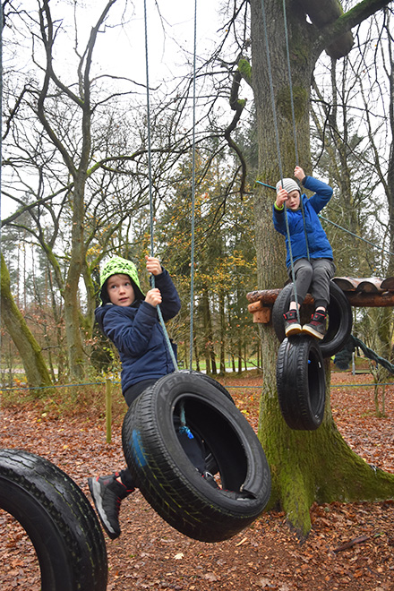 Tarzanbane obstacle course at Landal GreenParks in Denmark