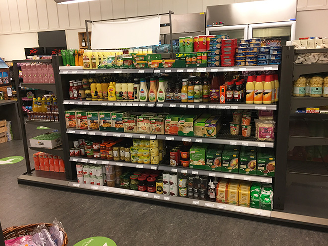Park shop grocery store at Landal Søhøjlandet in Denmark