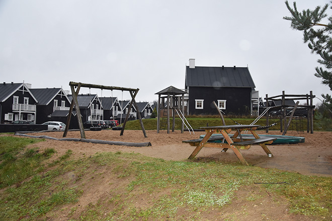 Playground for the larger cabin area at Landal GreenParks Søhøjlandet Denmark