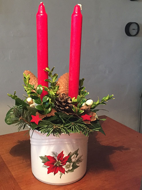 Scandinavian Decor, Christmas Centerpiece, Danish Juledekoration (tutorial)