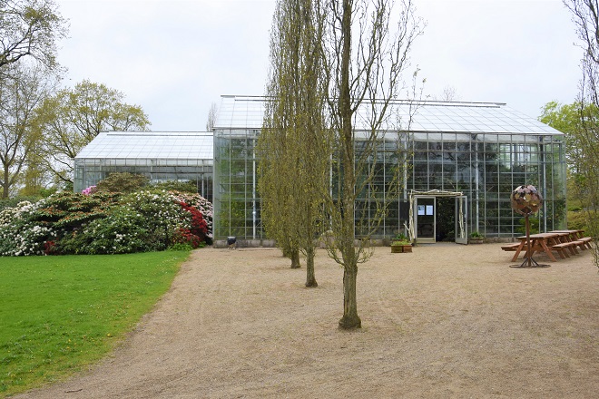 Large Green House at the Geografisk Have in Kolding, Denmark