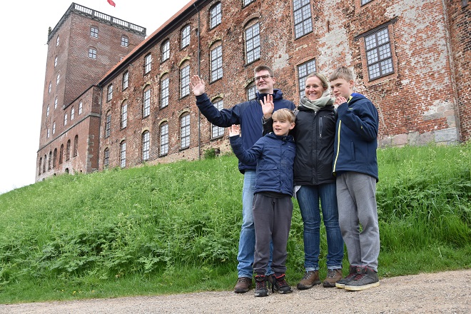 Family trip to Koldinghus Castle in Denmark
