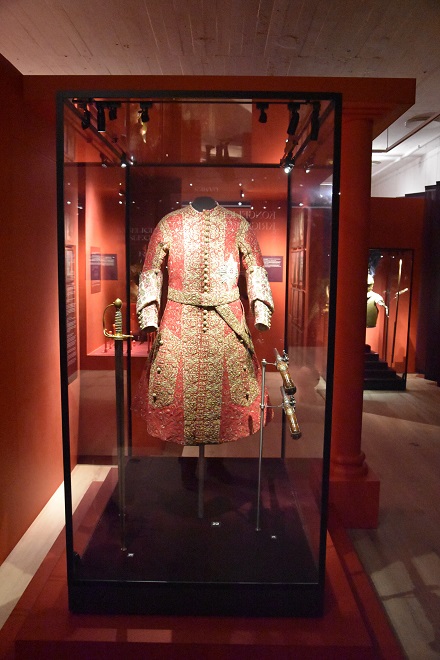 Royal clothing at the Koldinghus Castle in Denmark