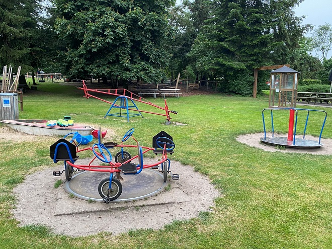 playground legeplads at Verdenskortet in Denmark (Map of the world)
