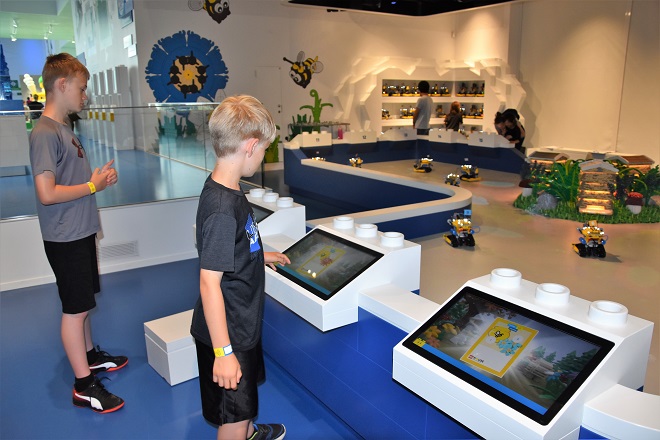 Programming robots at the LEGO House in Denmark
